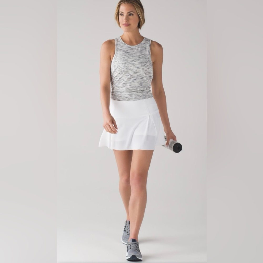 Lululemon Lost In Pace Skort In White Size 10
